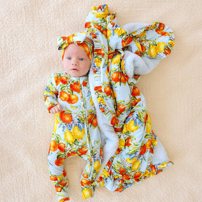 Lucia Ruffled Luxette Plush Patoo® Blanket