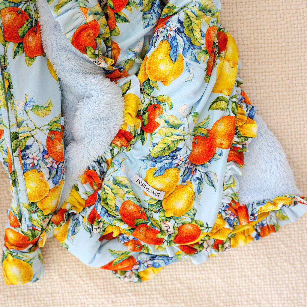 Lucia Ruffled Luxette Plush Patoo® Blanket