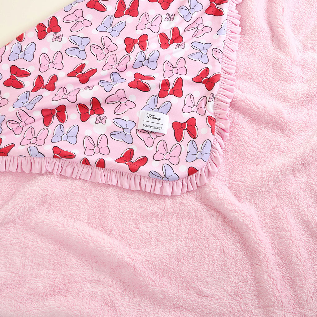 Disney Minnie & Daisy Bows Ruffled Luxette Plush Patoo® Blanket