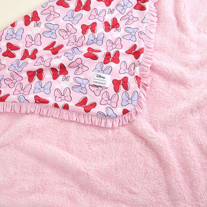 Disney Minnie & Daisy Bows Ruffled Luxette Plush Patoo® Blanket