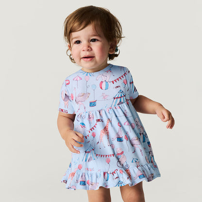 Cirque Royal Ruffled Twirl Bodysuit Dress