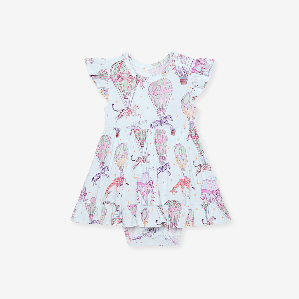 Seraphina Ruffled Twirl Bodysuit Dress