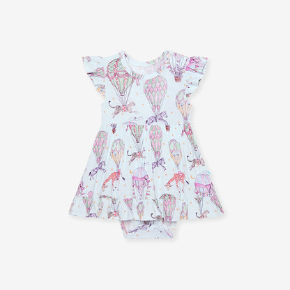 Seraphina Ruffled Twirl Bodysuit Dress