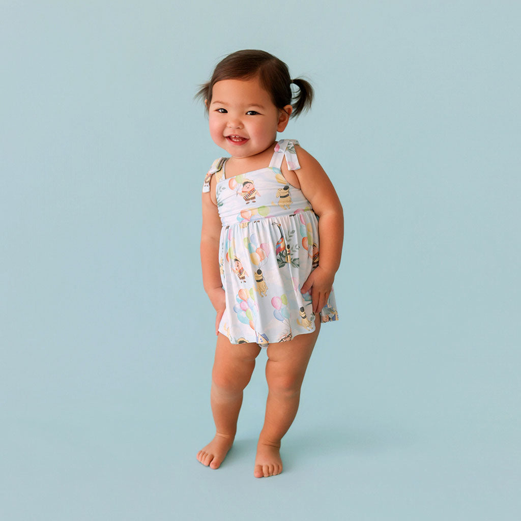 Disney Pixar’s Up Bow Babydoll Bodysuit Dress