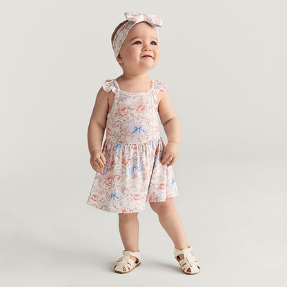 Agatha Ruffled Picot Bodysuit Dress