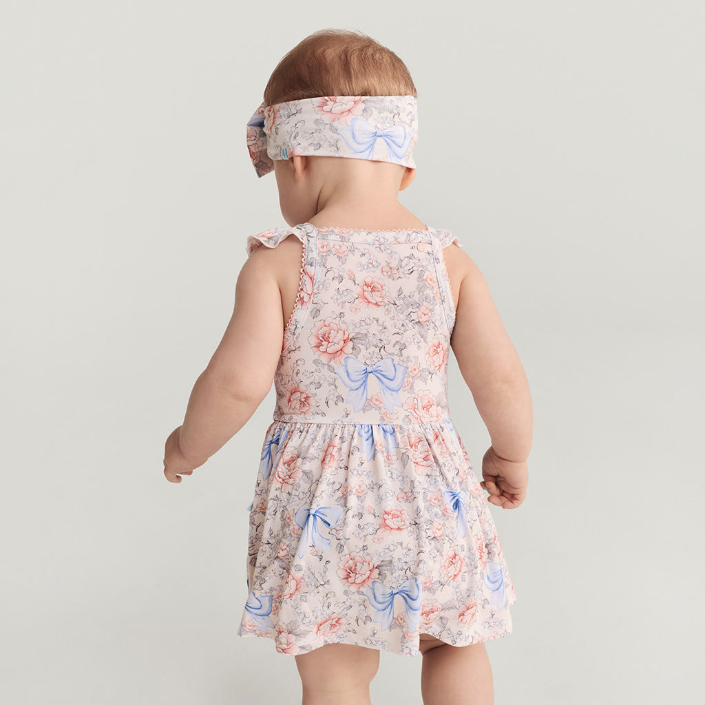 Agatha Ruffled Picot Bodysuit Dress