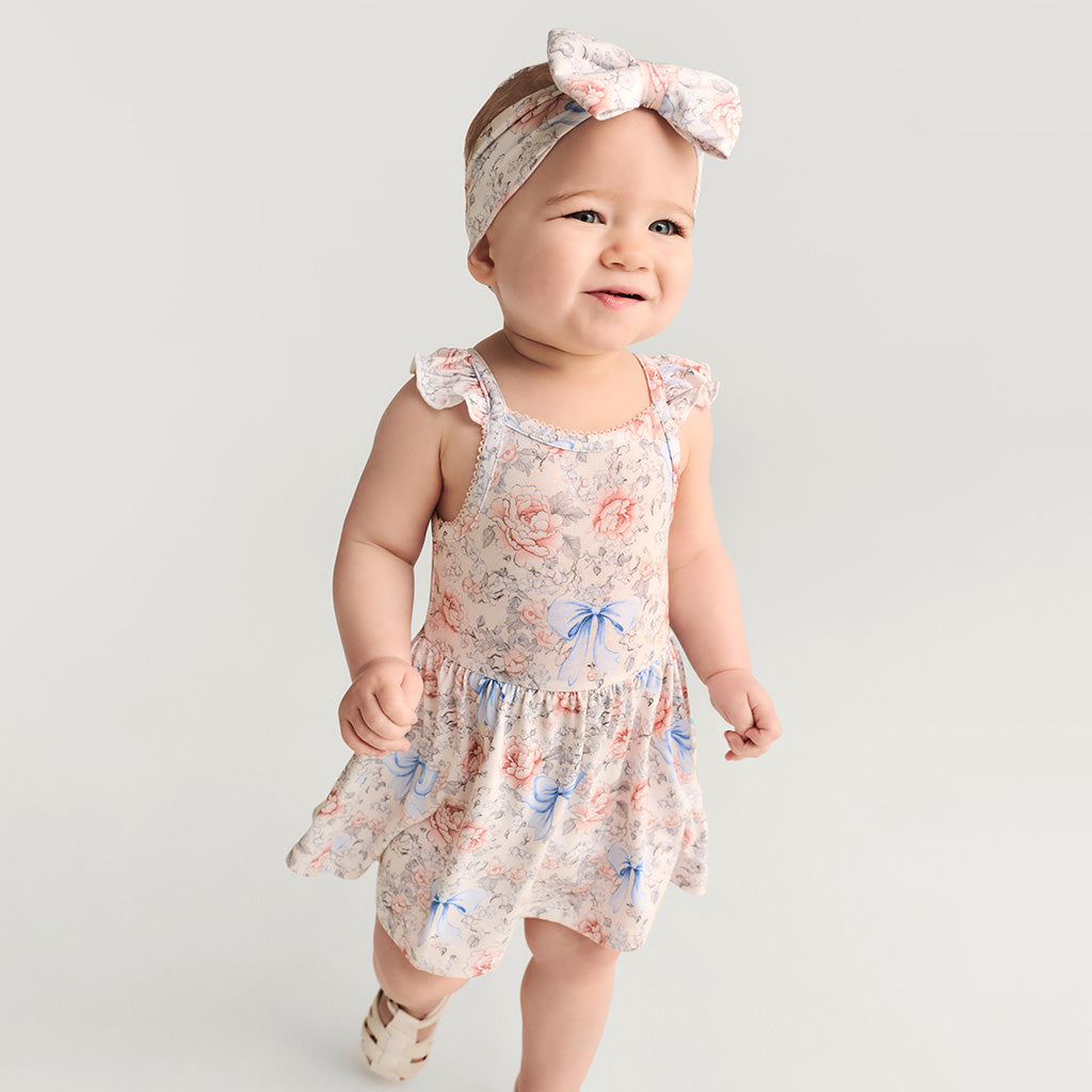 Agatha Ruffled Picot Bodysuit Dress
