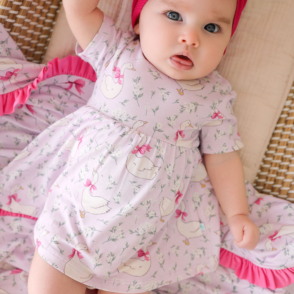 Goose Blossoms Bodysuit Dress