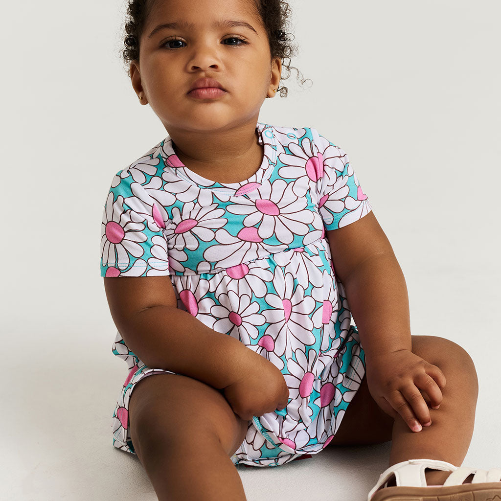 Retro Daisy Bodysuit Dress