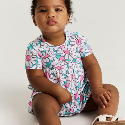 Retro Daisy Bodysuit Dress