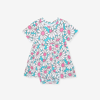 Retro Daisy Bodysuit Dress