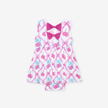 Amarena Bow Back Bodysuit Dress