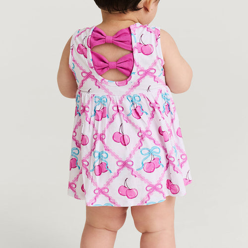 Amarena Bow Back Bodysuit Dress
