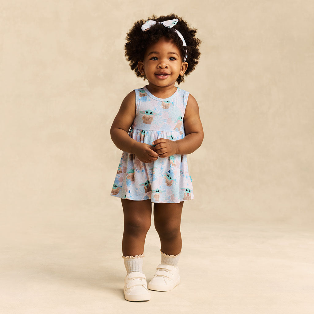 Star Wars™ Grogu Garden Bow Back Bodysuit Dress