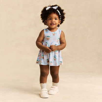 Star Wars™ Grogu Garden Bow Back Bodysuit Dress