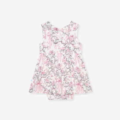 Irene Bow Back Bodysuit Dress
