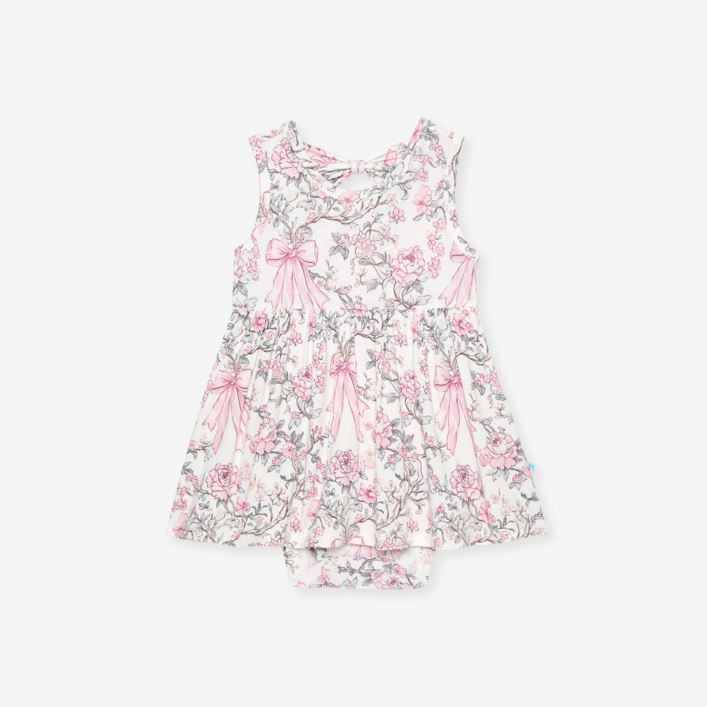 Irene Bow Back Bodysuit Dress