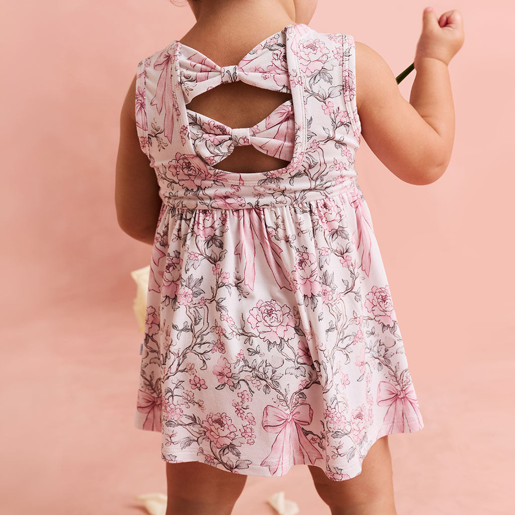 Irene Bow Back Bodysuit Dress