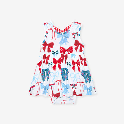 Martha Bow Back Bodysuit Dress