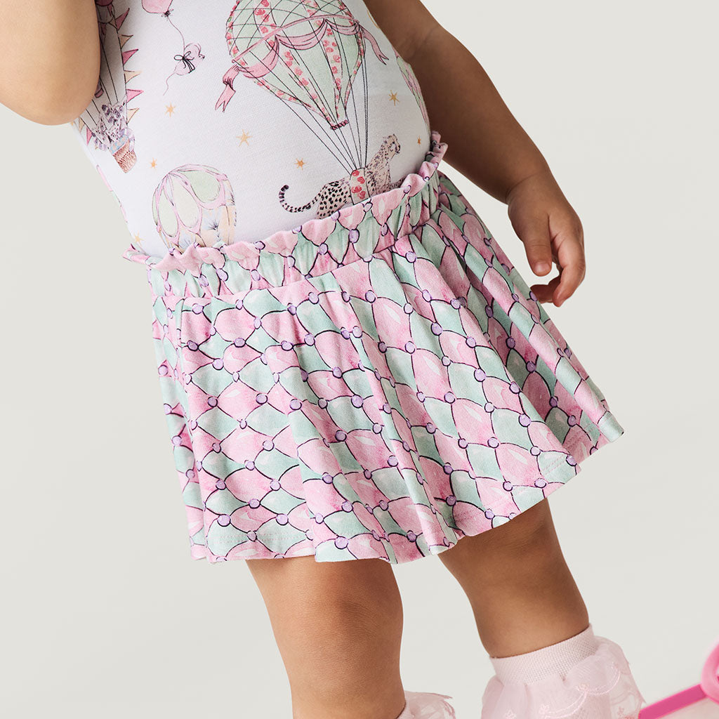 Harlequin Diamonds French Terry Skater Bummie