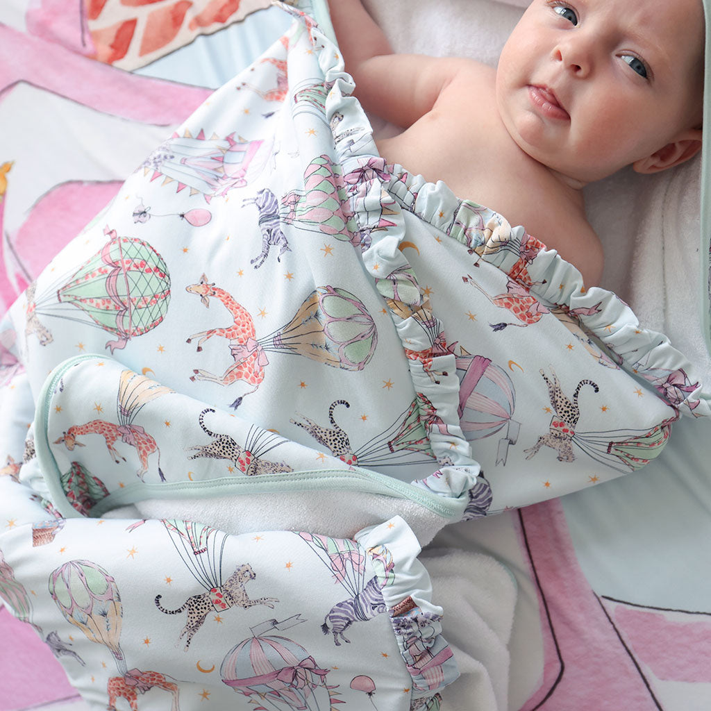 Seraphina Ruffled Hooded Towel
