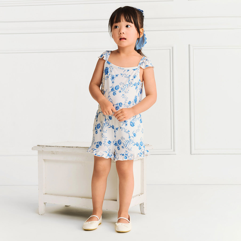 Hattie Flutter Sleeve Ruffled Romper