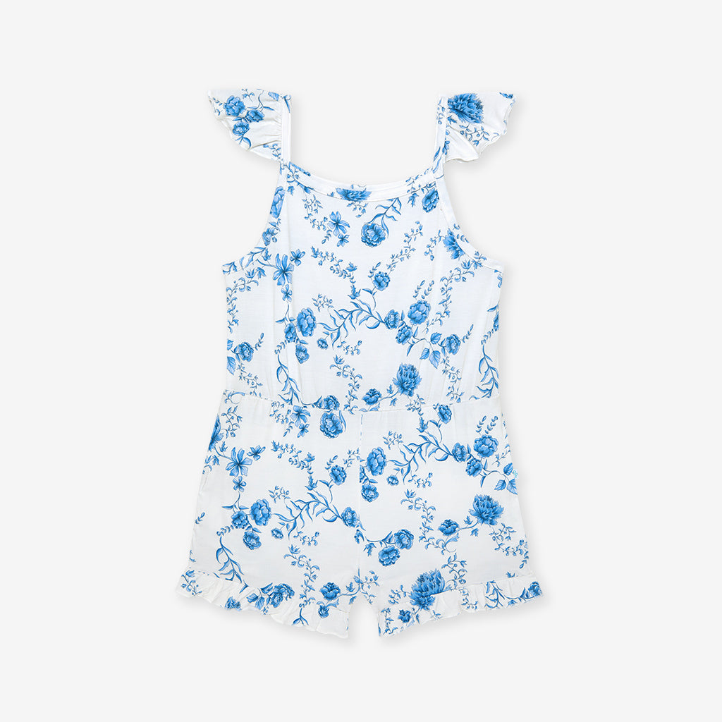 Hattie Flutter Sleeve Ruffled Romper