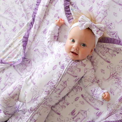 Babette Footie Ruffled Zippered One Piece