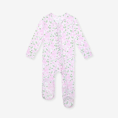 Annabeth Footie Ruffled Zippered One Piece