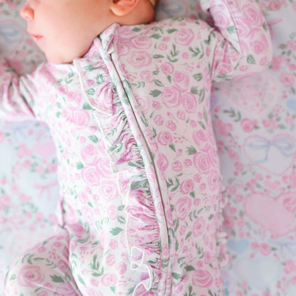 Annabeth Footie Ruffled Zippered One Piece