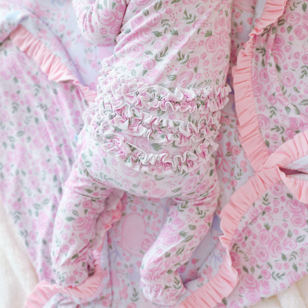 Annabeth Footie Ruffled Zippered One Piece