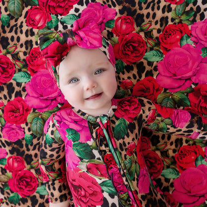 Wild Roses Luxe Bow Headwrap