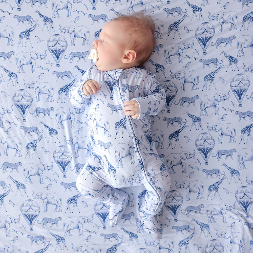 Noah Footie Zippered One Piece