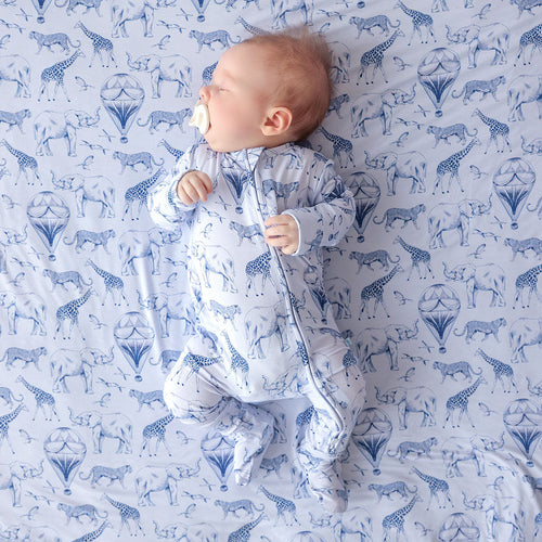 Noah Footie Zippered One Piece