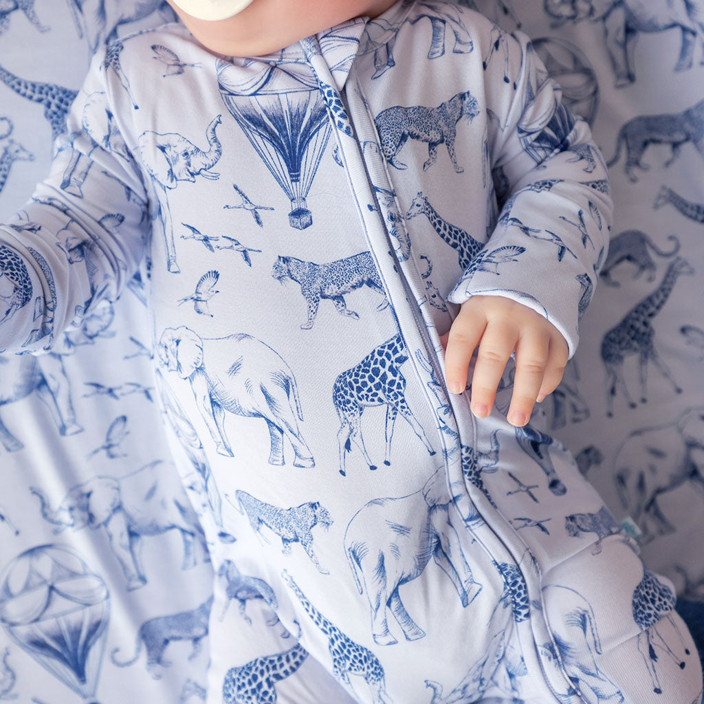 Noah Footie Zippered One Piece