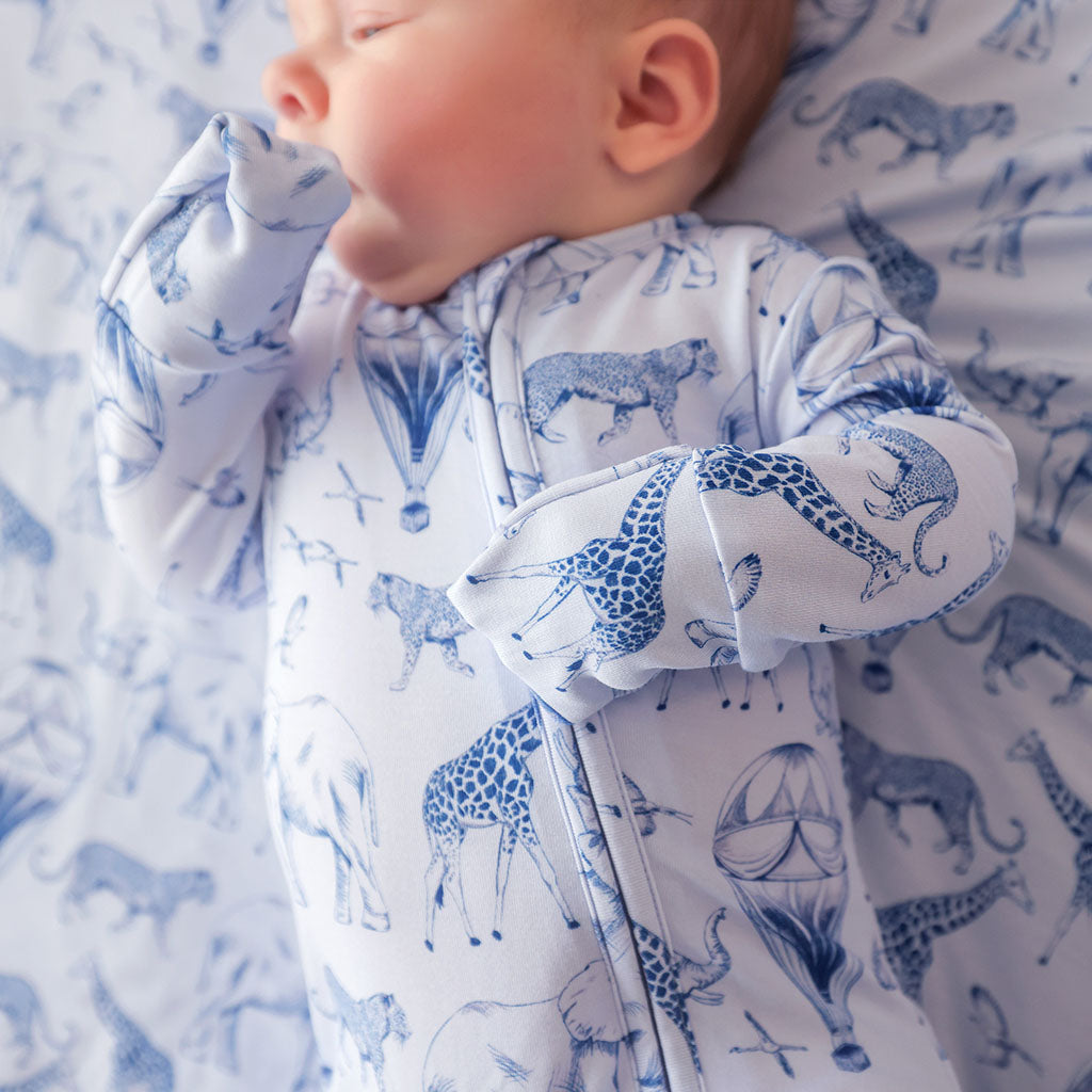 Noah Footie Zippered One Piece