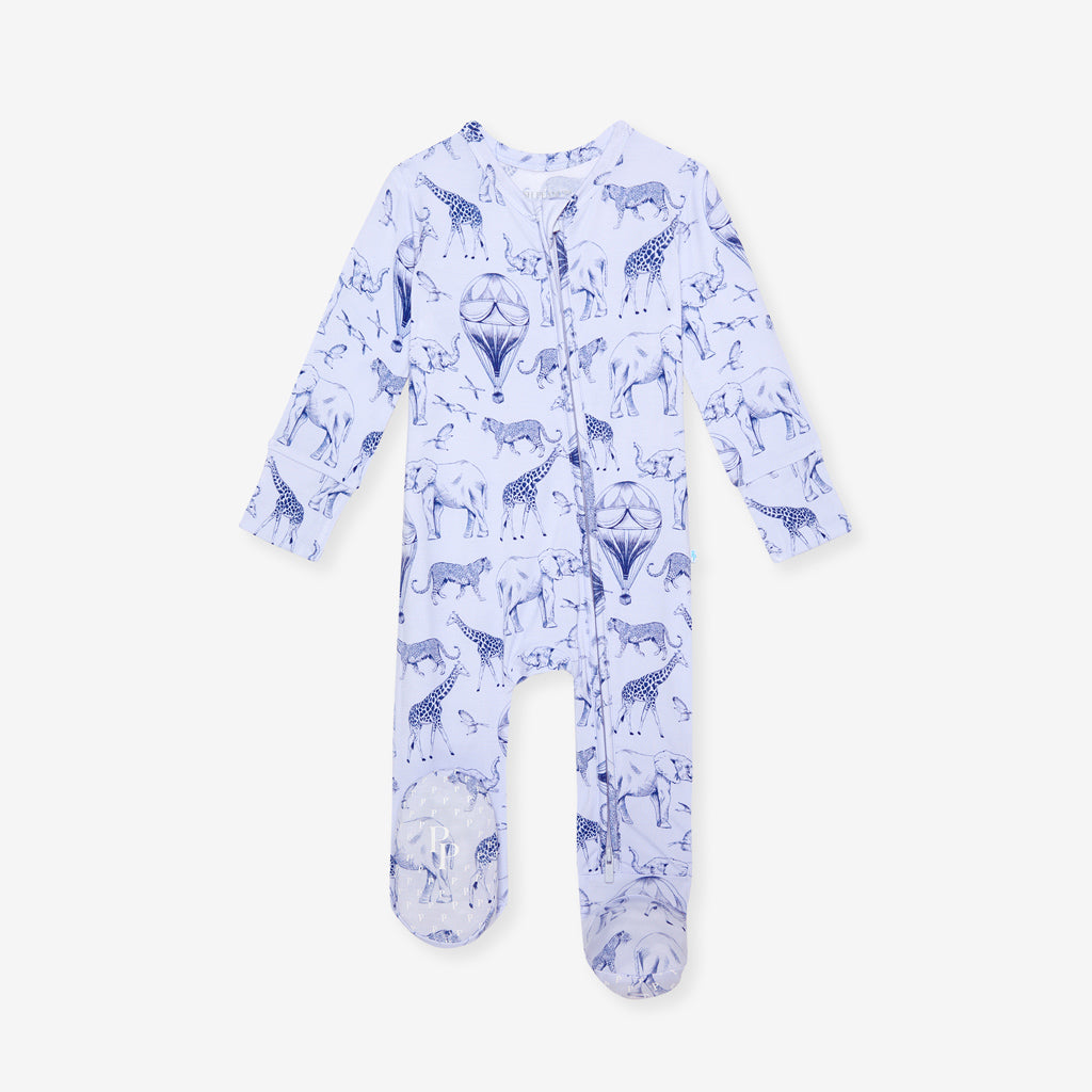 Noah Footie Zippered One Piece