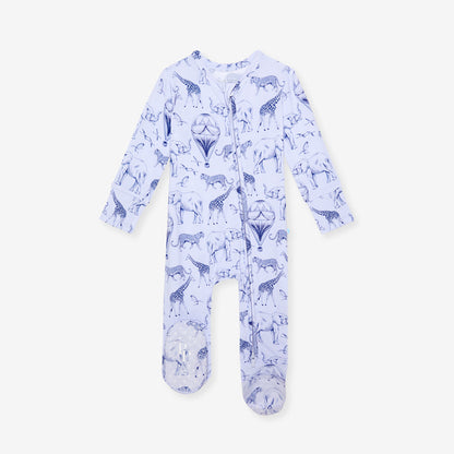 Noah Footie Zippered One Piece