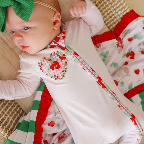 Sweet Strawberries Convertible One Piece