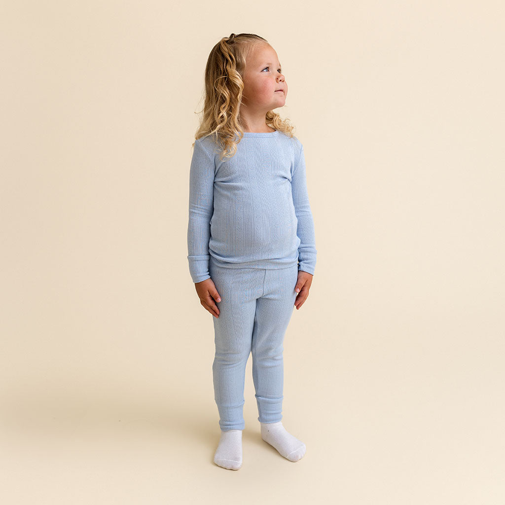 Periwinkle Pointelle Pajama Set