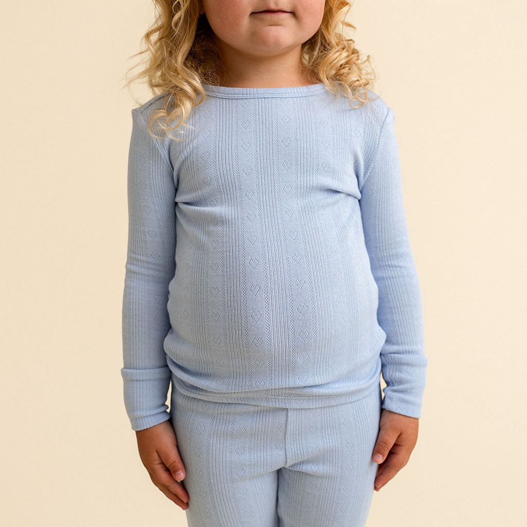 Periwinkle Pointelle Pajama Set