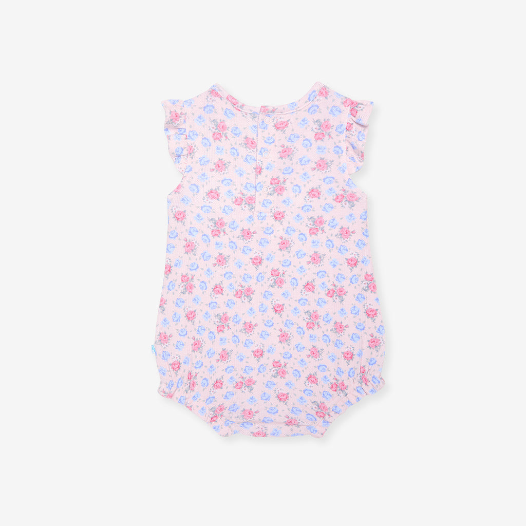 Laney Pointelle Ruffled Bubble Romper