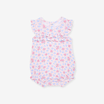 Laney Pointelle Ruffled Bubble Romper