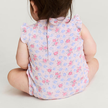 Laney Pointelle Ruffled Bubble Romper