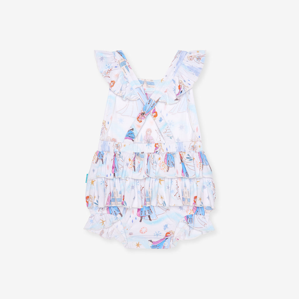 Disney Elsa & Anna Ruffled Strap Bubble Romper