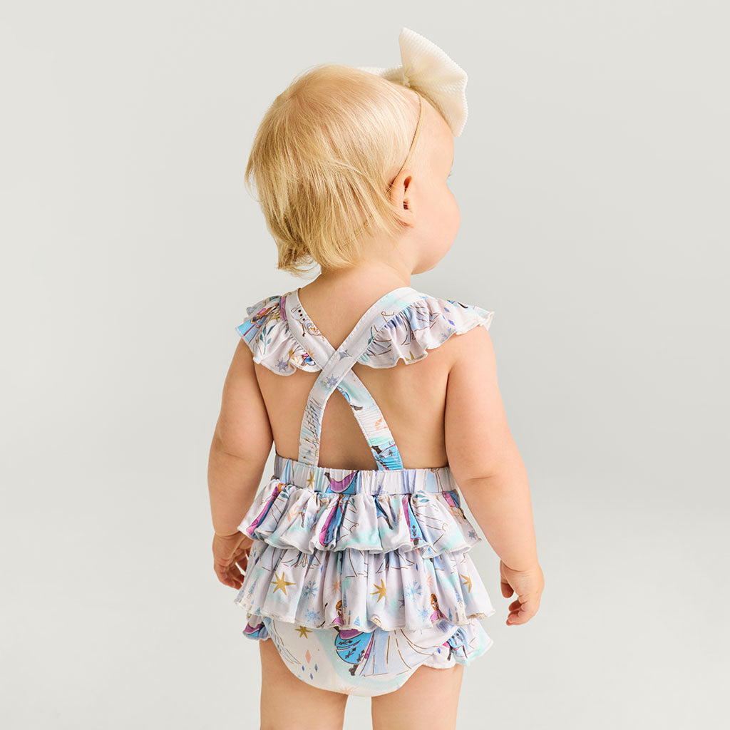 Disney Elsa & Anna Ruffled Strap Bubble Romper