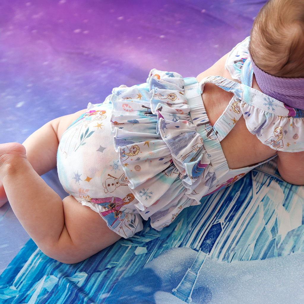 Disney Elsa & Anna Ruffled Strap Bubble Romper