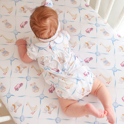 Oxford Peter Pan Collar Bubble Romper
