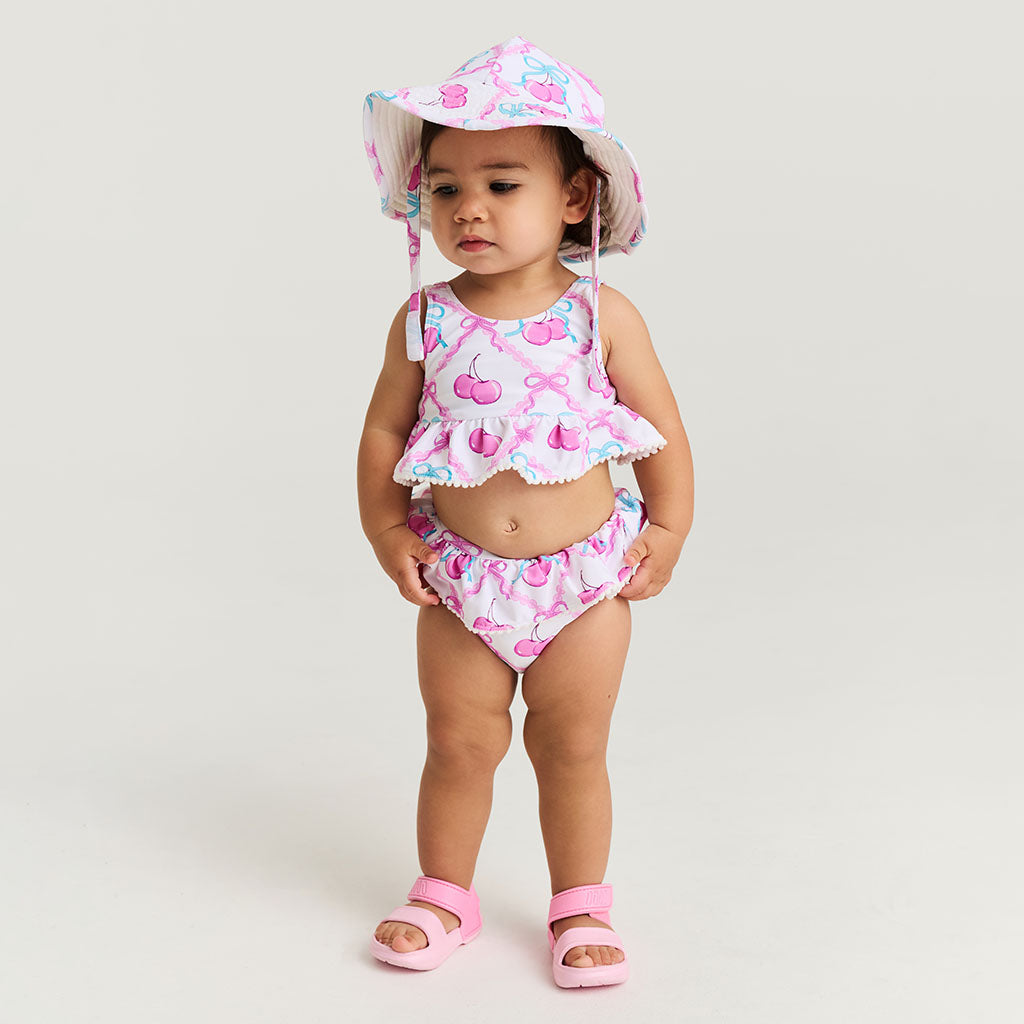 Amarena Ruffled Tankini Two Piece Swimsuit