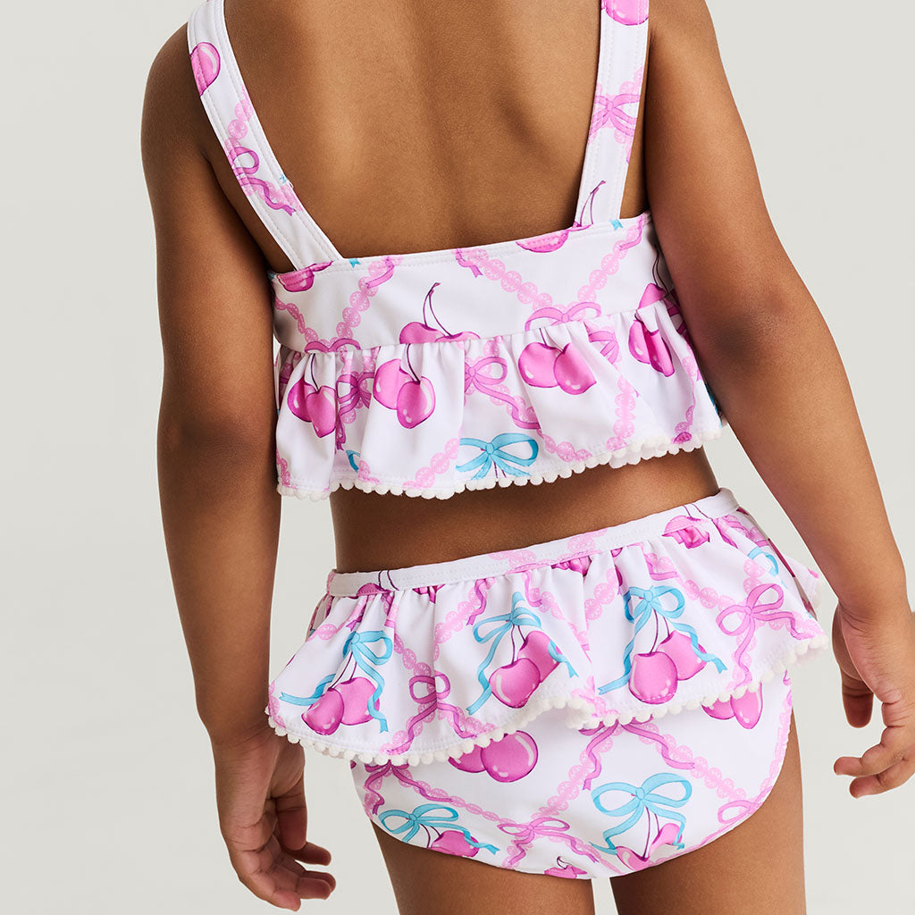 Amarena Ruffled Tankini Two Piece Swimsuit